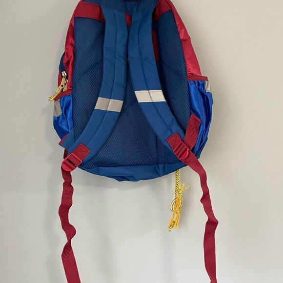Wonder woman red blue and gold backpack two zip two side pocket - Picture 5 of 5